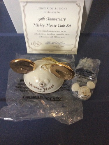 New Lenox Mickey Mouse Ears 50th Anniversary #402532 - 第 1/4 張圖片