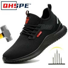 Männer Arbeitschuhe Sicherheit schuhe Herren Jungen Stahlkappe Schutz Turnschuhe