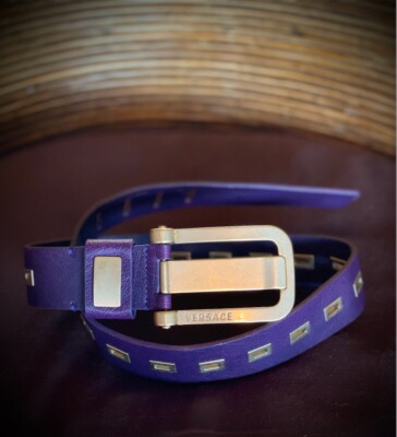 Purple Versace Belt 80/32 | eBay display picture 2