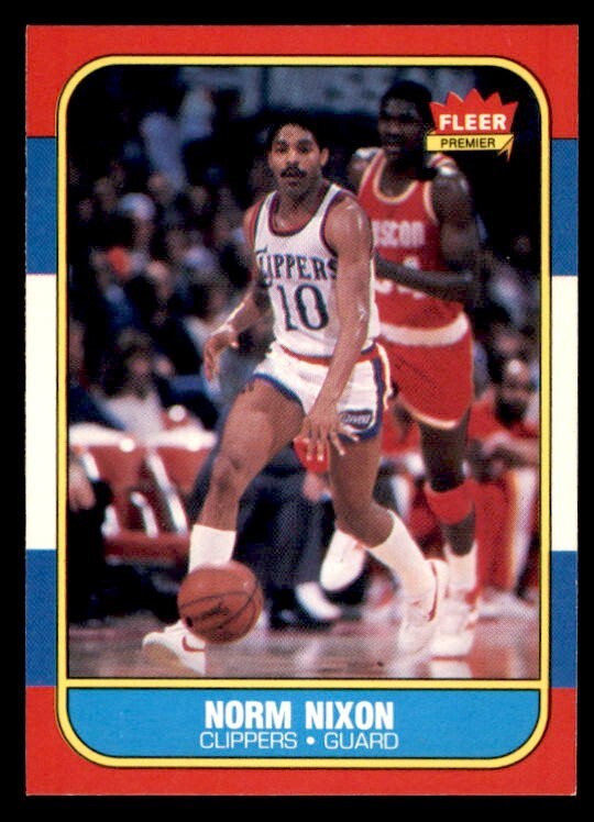 1986 Fleer Basketball #80 Norm Nixon EX/MT *e1