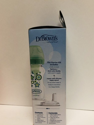 Dr. Brown Natural Flow 9oz/270ml, Anti-Colic Flasche zum Trinken Flasche Starter Kit - Bild 4 von 4