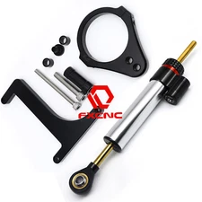 CNC Aluminum Silver Steering Damper Stabilizer Bracket Kit For inokim OX sub13