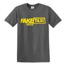 Fake Taxi Driver T-Shirt Mens Funny Stage Party Joke T-Shirt Novelty Top Tee