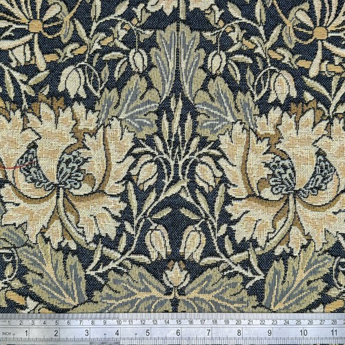 Tapestry Fabric William Morris Honeysuckle Floral Flower Damask Leaf 140cm Wide - Picture 6 of 10