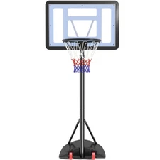 Basketball Hoop Outdoor Kids Portable Basketball Goal Indoor Youth Teens 9.2ft