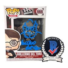 GUILLERMO DEL TORO SIGNED AUTOGRAPH FUNKO POP 666 THE SHAPE OF WATER BECKETT BAS