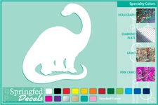 BRONTOSAURUS Silhouette cut vinyl decal #1 car truck window Dinosaur Sticker