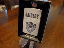 OAKLAND RAIDERS THROWBACK RETRO ZIPPO LIGHTER VINTAGE DESIGN NFL MINT IN BOX