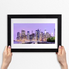 Cornici Legno MDF Foto Poster Cornice Moderna 30x20 Città Decorazione