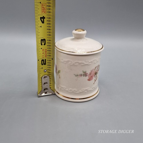 Vintage Fortnum & Mason Crown Devon Piccadilly Porcelain Apothecary Jar with Lid - Picture 8 of 10