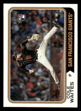 2023 Topps Heritage Baseball Cole Waites # 258 RC Base San Francisco Giants