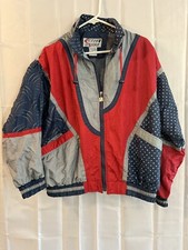 Vintage 80s ACTIVE STUFF Women's M Windbreaker Tracksuit Jacket  Lined Pants