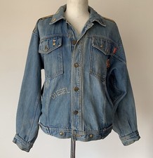 Vintage Diesel Denim Jacket Circa 1990’s Made In USA, Sz Small