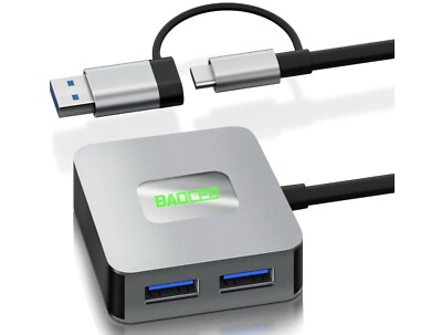 [2024 New Version] BAOCED USB Hub 3.2 Gen 2, 4 Port Mini Portable USB...