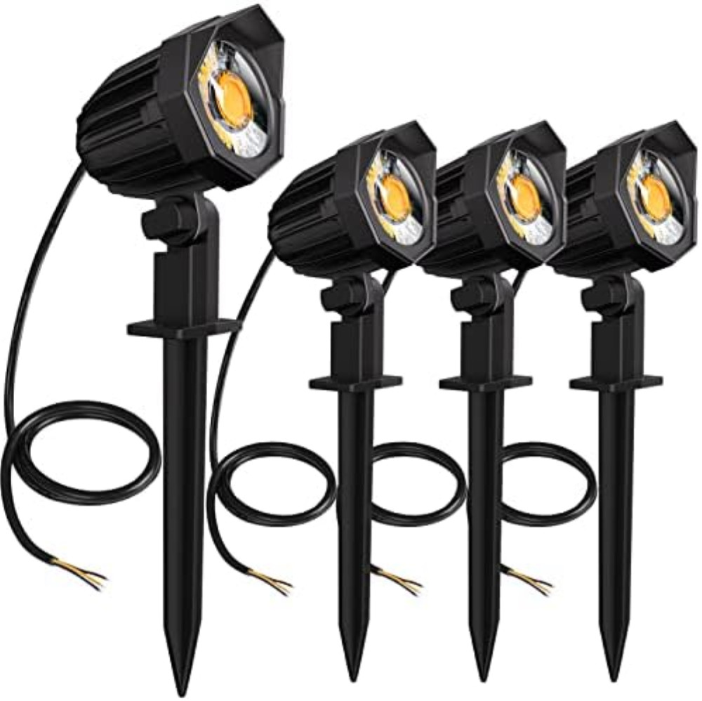 Illuminazione LED Giardino CLV 9W - 4 Faretti IP66 Luce Calda Professionale
