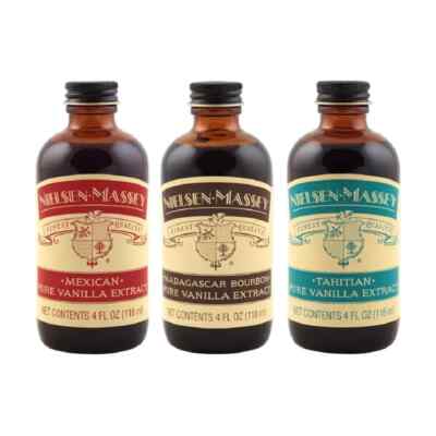 Nielsen-Massey Finest Quality Pure Vanilla Extract 4 FL OZ (3 PACK)