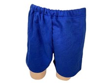 Vintage Sweat Gym Shorts Large Blue Dodger NWOT 70s 50/50 Cotton/Poly Drawstring