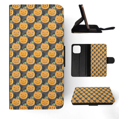 FLIP CASE FOR APPLE IPHONE|HALLOWEEN PUMPKIN PATTERN 2
