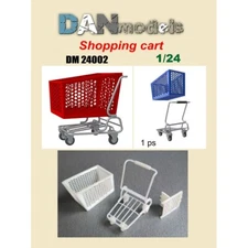 DAN Models 24002 Scale Kit 1:24 Accessories for Diorama. Shopping cart, 1 pcs