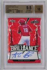 2018 Leaf Flash of Brilliance Red /5 Alec Bohm BGS 9.5 w 10 Autograph Pop 1