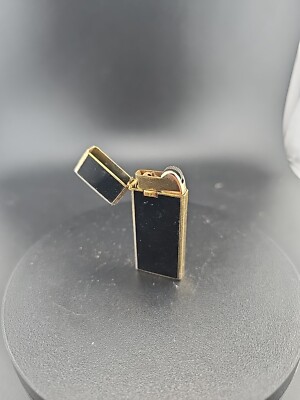 Vintage Koret Rollagas Lighter Black And Gold Made in Japan