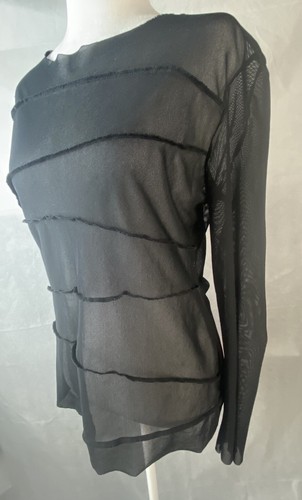 Ivan Grundahl Copenhagen Asymmetric SHEER Two Piece Dress Size Medium Mesh Net - Picture 11 of 21
