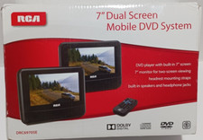 RCA DRC69705E Mobile DVD CD System 7  Dual Screens With remote