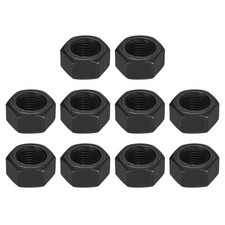 1/2-10 Of Pack Hex Nuts 8.8 Black Oxidized Hex Bolt Screw Nut, 10 Pack