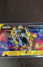 2025 Panini Prizm Draft Picks - Fearless Donovan Edwards #F-DES Gold Ice Prizm