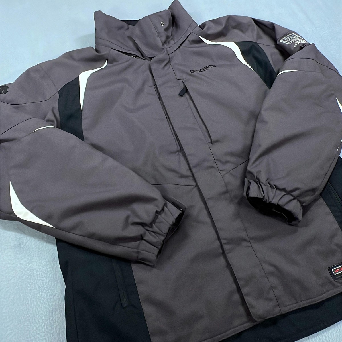 Descente D310 Ski Jacket Mens Large Gray Snowboard Insulated