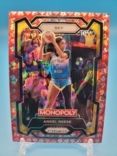 2024 Panini WNBA Monopoly Prizm Rookie ANGEL REESE Free Parking Cracked Ice - RC