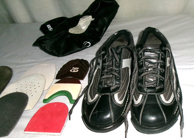 Dexter SST 8 Bowling Shoes Mens Sz 10M Gray Black Hyperflexzone with extras