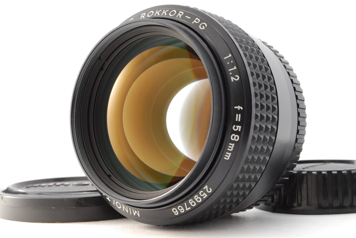 MINT Late] MINOLTA MC ROKKOR-PG 58mm F/1.2 MF Lens MD From JAPAN