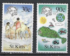 St Kitts Scott 457-8 MNH LotBDP39773