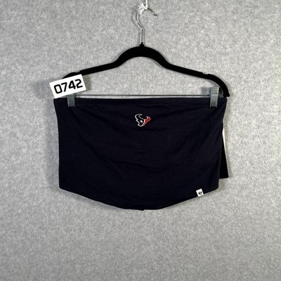 '47 Brands Houston Texans Bandana Tube Top Womens Large Navy Micro Embroidered