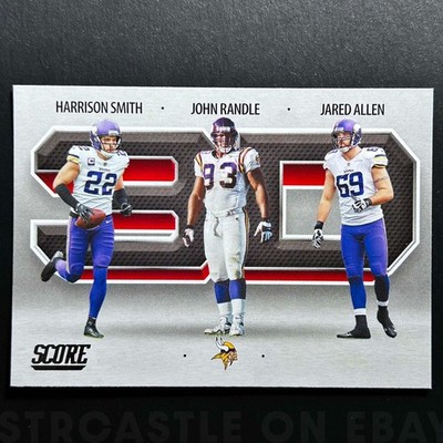 Harrison Smith Jared Allen John Randle 2021 Score 3D #3D13 Minnesota Vikings   