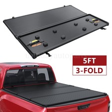 5ft Hard Tri-fold Tonneau Cover Truck Bed Waterproof For 2019-2024 Ford Ranger
