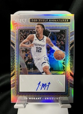 24-25 Select Ja Morant Top Shelf Signatures silver prizm , case hit, grizzlies