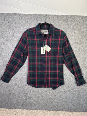Schott Bros. NYC Hand Crafted Flannel Shirt Tartan Plaid Size Small NEW WITH TAG