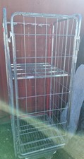 REFURBISHED SECURITY MESH ROLL CONTAINER CAGE ROLLING PALLET  WAREHOUSE