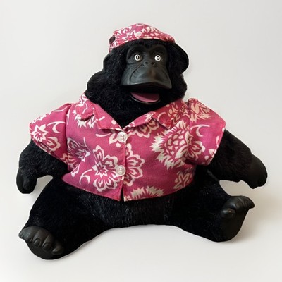 Vintage Gemmy Harry D Ape Animated 1997  Singing Plush Gorilla Works Video!