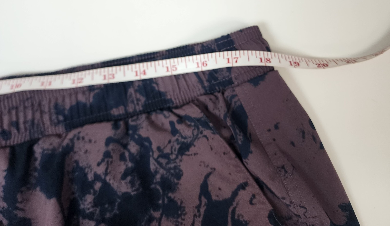 VRST 7" All In Swim Shorts Men's XL Pockets Drawstring Deep Mauve Navy Lined image 8