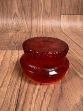 L.E Smith Canister Replacment Top Cadmium Ruby Red