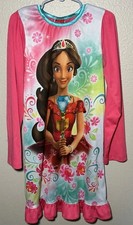 Disney Elena of Avalor Nightgown Girls Size 8 Pink Princess Pajama Dress