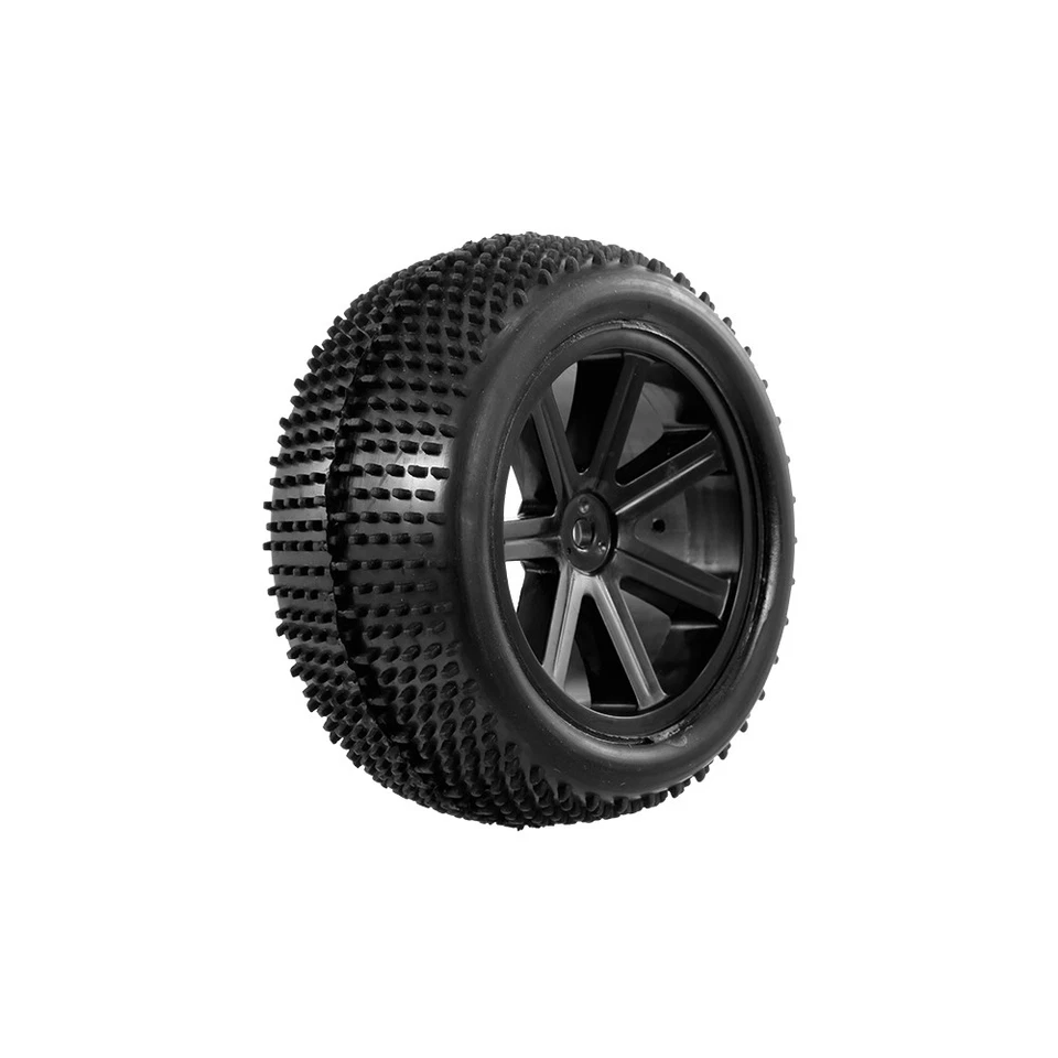 4pcs Front And Rear Tire With Wheel Rim For 1/10 HSP HPI Carson OVPD NHNH - Image 3 of 4