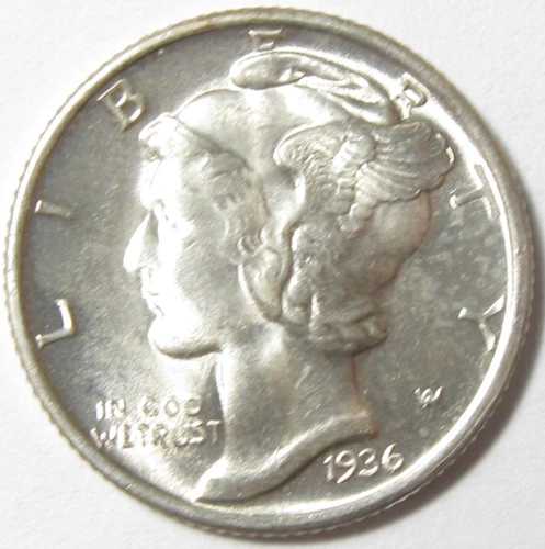 1936 Mercury Dime - UNCIRCULATED - #11105-10
