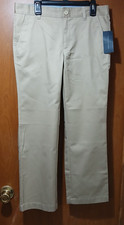 Tommy Hilfiger Boys School Uniform Pants, Khaki/Beige Size 12 Husky NEW