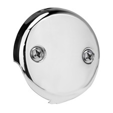 Universal Bathtub Overflow Drain Face Plate 2 Hole Tub Overflow Drain Plate
