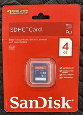 SanDisk 4 GB SDHC Card Class 4 - SD Memory Card Camera Camcorder - NEW