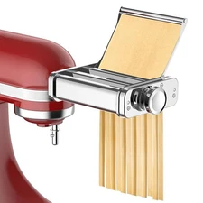 3-in-1 Pasta Attachment for KitchenAid Stand Mixer, Stainless Steel Pasta Mak...